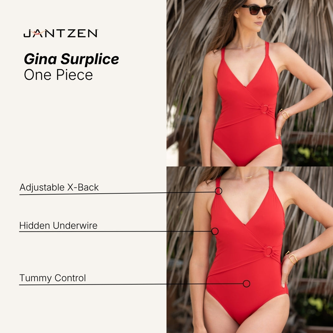 GINA SURPLICE ONE PIECE– Jantzen