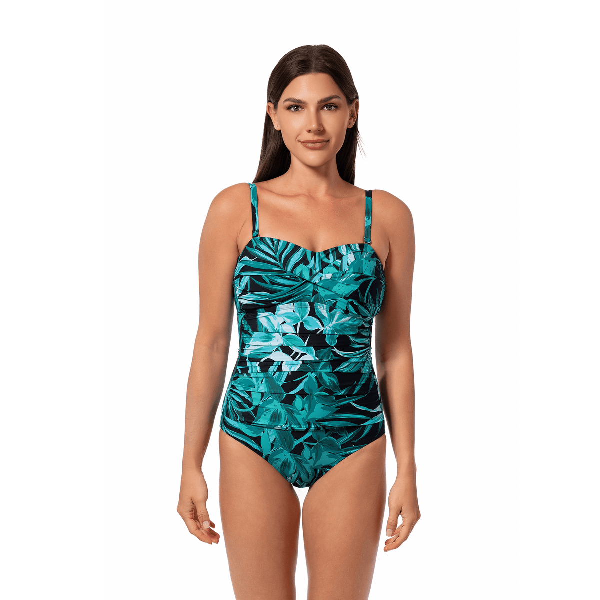 【iNtimite】Flower JQ Pocket One-Piece iNtimite】Flower JQ Pocket One-Piece Tropical Flower Print