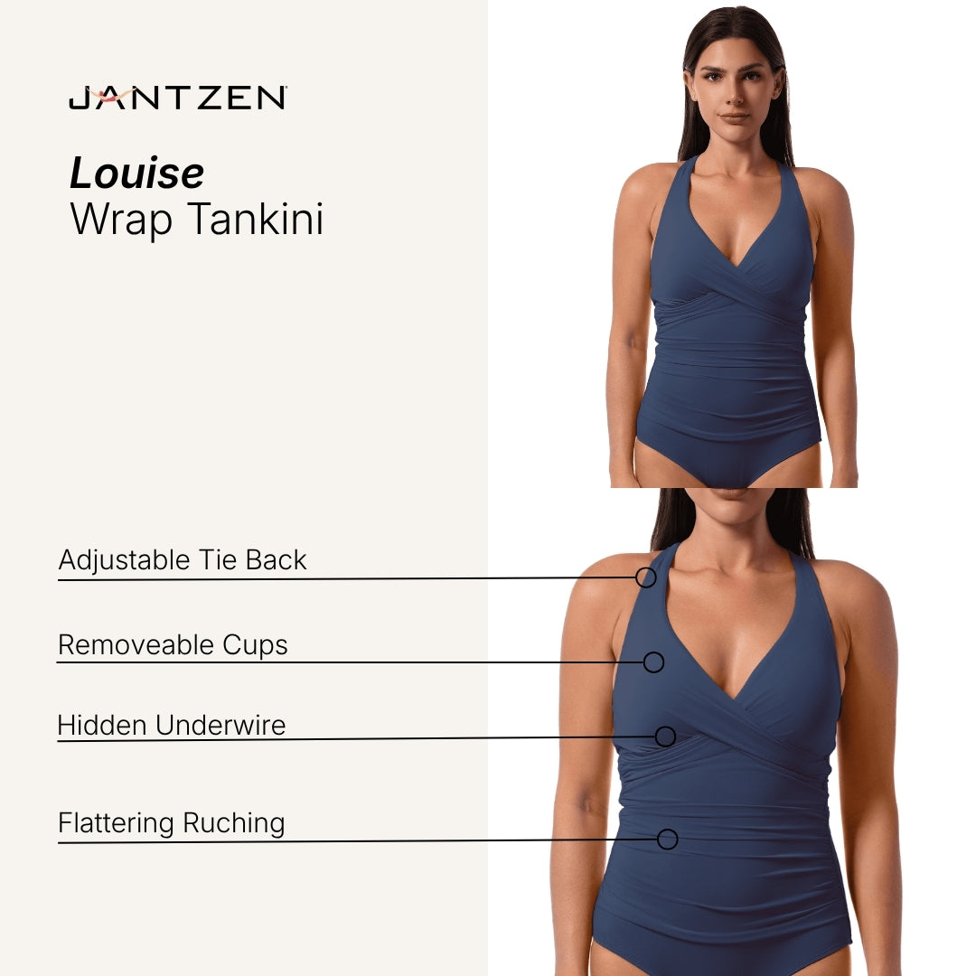 LOUISE WRAP TANKINI TOP– Jantzen