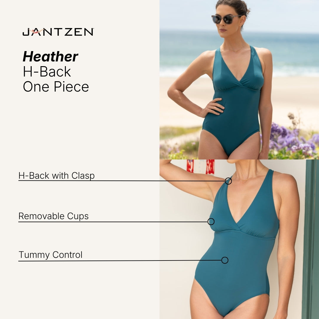 HEATHER H-BACK ONE PIECE– Jantzen