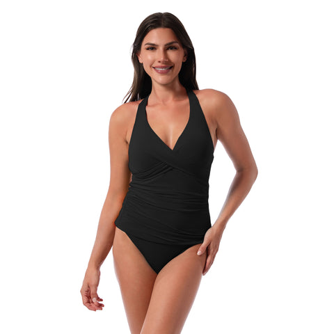 LOUISE WRAP TANKINI TOP