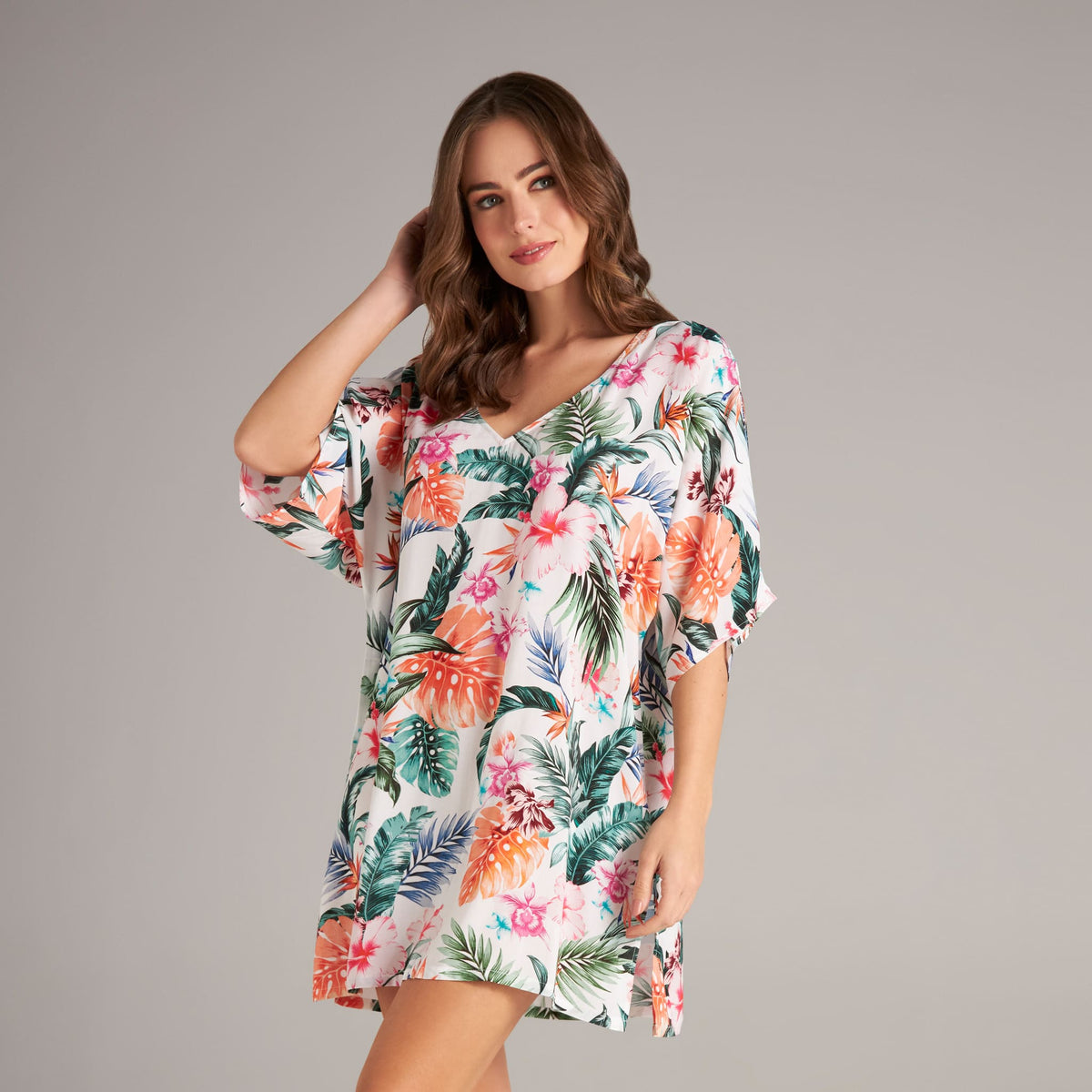 HAWAIIAN TERRACE CELIA TUNIC COVER-UP– Jantzen