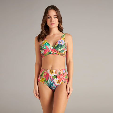 PALMS & TROPICS SIDE SHIRRED COMFORT CORE BOTTOM
