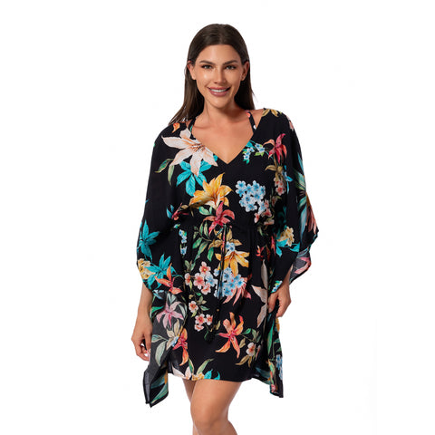 GARDEN PARTY JUNE SHORT TUNIC COVER UP