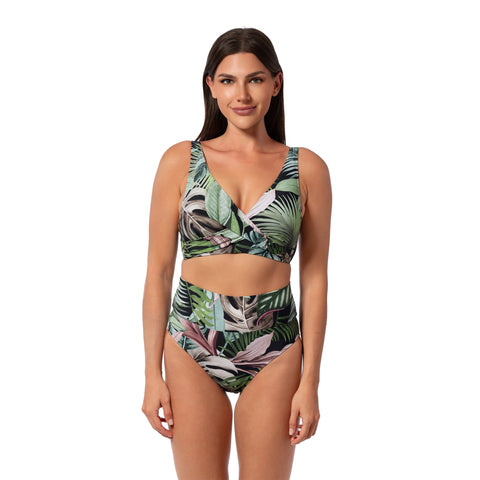 JUNGLE GLAM VERA SURPLICE BRA TOP