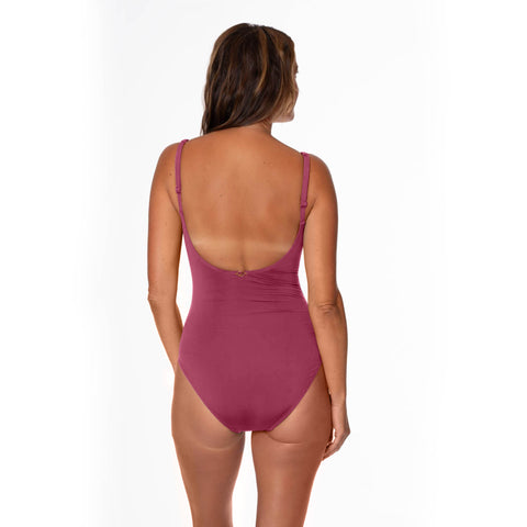 CARMELITA V NECK ONE PIECE
