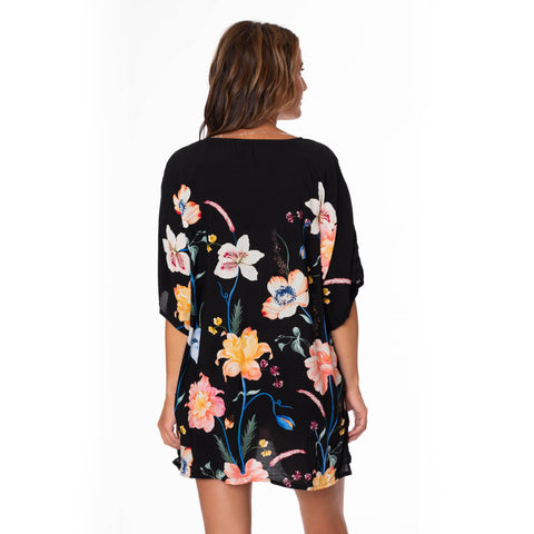 BLOOMING FLOWERS CELIA TUNIC COVERUP