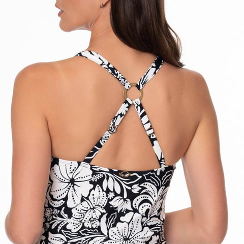 HERITAGE BIANCA DRAPE TANKINI TOP