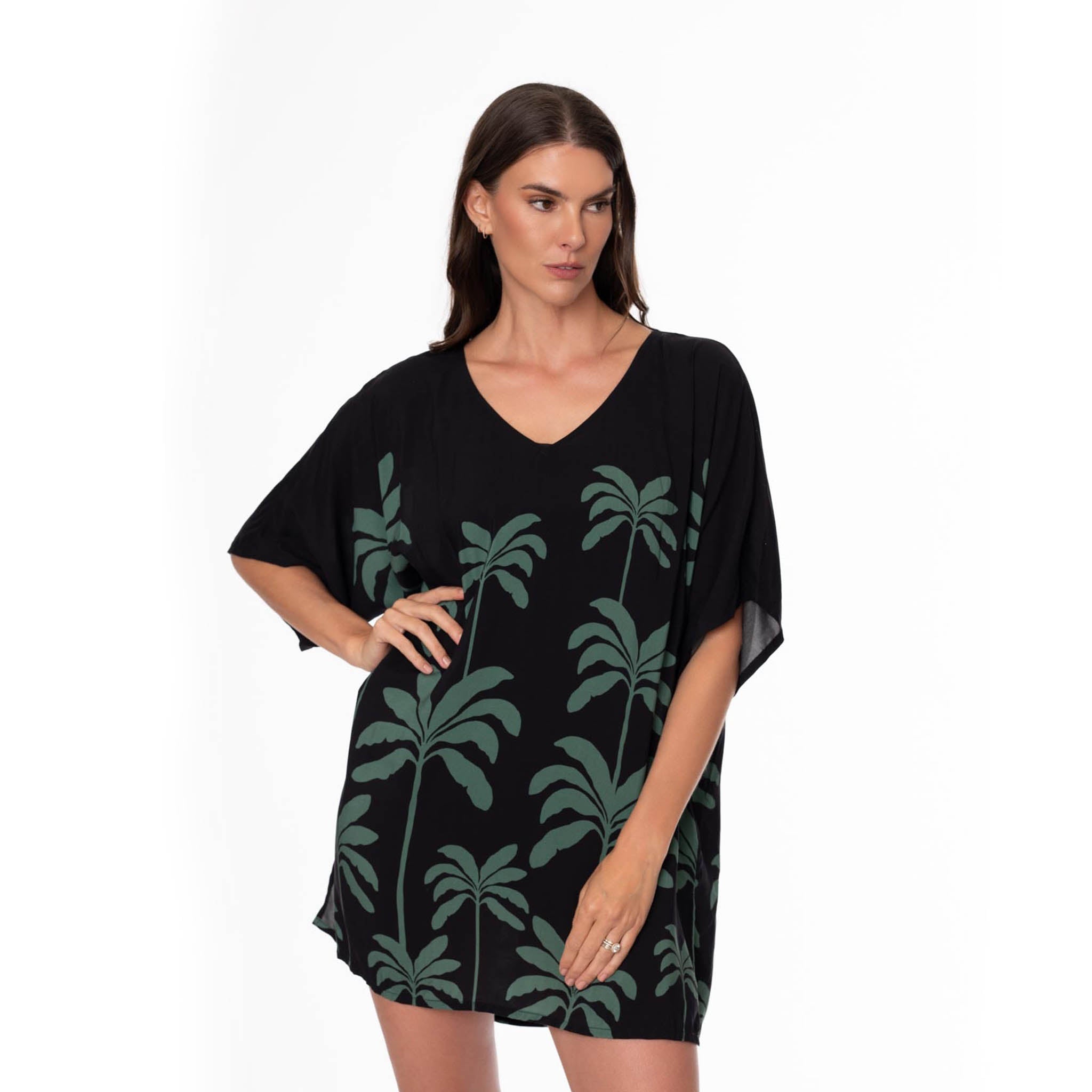 TROPICAL PALMS CELIA TUNIC COVERUP– Jantzen