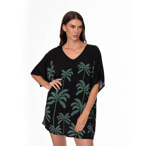 TROPICAL PALMS CELIA TUNIC COVERUP