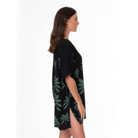TROPICAL PALMS CELIA TUNIC COVERUP