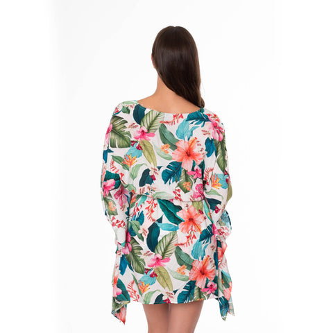 HAWAIIAN SUNRISE JUNE SHORT TUNIC