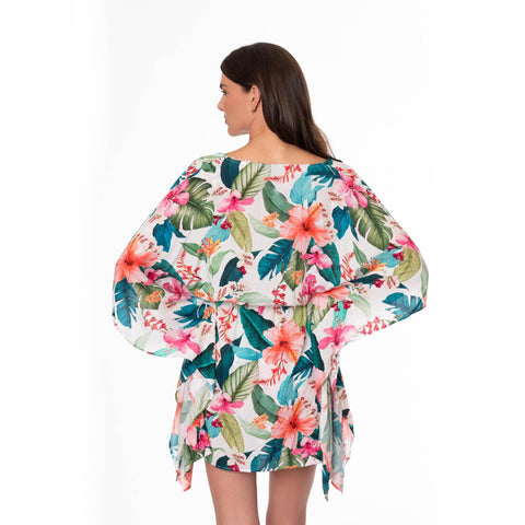 HAWAIIAN SUNRISE JUNE SHORT TUNIC