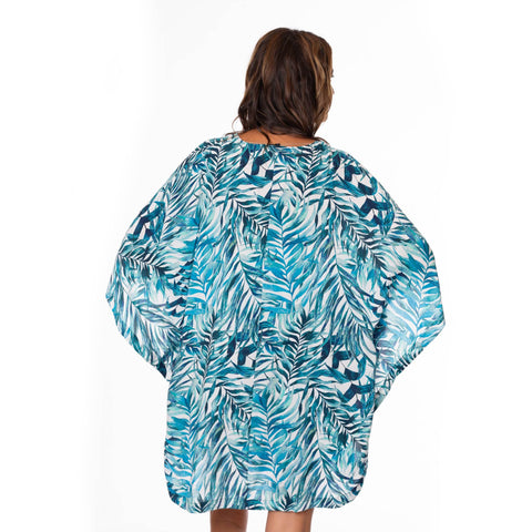 PALM CAMOUFLAGE MADISON HANDKERCHIEF KIMONO