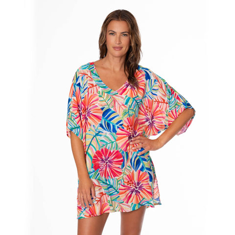 GARDEN EXPLOSION CELIA TUNIC COVERUP