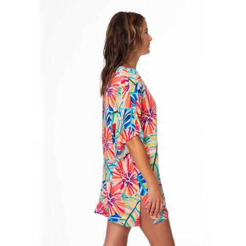 GARDEN EXPLOSION CELIA TUNIC COVERUP