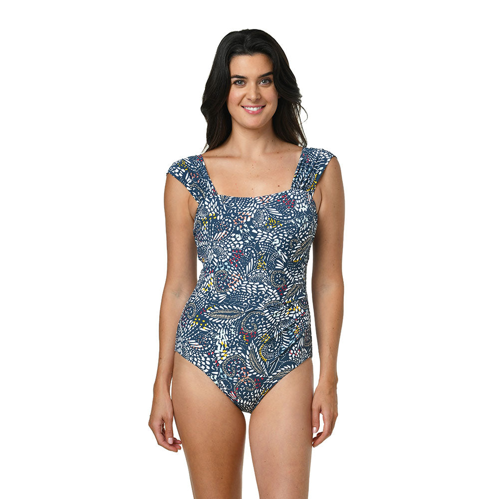 PAISLEY PUZZLE GLAMOUR ONE PIECE– Jantzen
